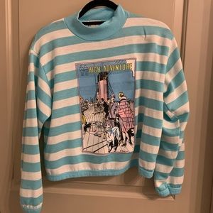 Vintage Titanic High Collar Sweatshirt Sweater